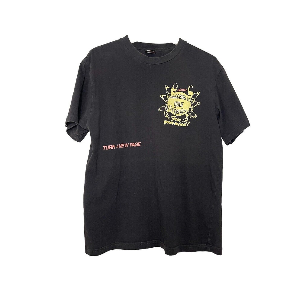 Gotcha Mens Large Dark Gray Surf Skate "free Your Mind" Graphic Tshirt Tee